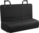 Dog Car Seat Cover for Back Seat — Waterproof Car Seat Protector — Black / Medium (52" W x 49" L)