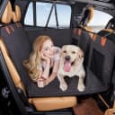 Hard Bottom Dog Car Seat Cover for Back Seat — Black / For Car/SUV/Small Truck