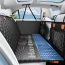 Dog Car Seat Cover for Back Seat — Hard Bottom Hammock Hold 400lbs For Cars — Black / L - For Cars/SUV/ Sedans/MPV