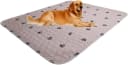 Washable Dog Pee Pads with Puppy Grooming Gloves — 48x48 Inch (Pack of 2)