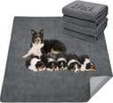 Washable Pee Pads for Dogs — 2 Pack Fast Absorbent Dog Mats,72"x72" — 72"*72" Gray