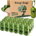 Dog Poop Bag Biodegradable 540 Count Dog Waste Bags with Dispenser Scented — Green -540