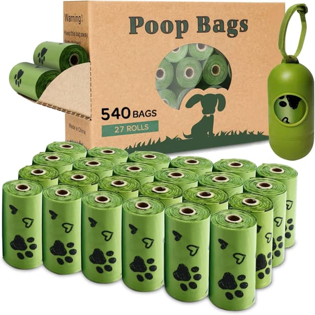 Dog Poop Bag Biodegradable 540 Count Dog Waste Bags with Dispenser Scented