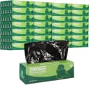 20 Rolls 4000 Ct Dog Poop Bags Leak Proof — 1 Count (Pack of 20) / Black