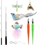 Interactive Cat Toys for Indoor Cats Chase and Exercise — 2PCS Retractable Cat Wand Toy — Original option