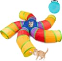 Cat Tunnel for Indoor Cats — Large Collapsible Cat Tube Toys — Large