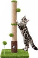 Funny Cat Scratching Posts Sturdy Scratcher Posts — 33'' — Green / 33‘’