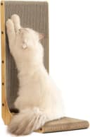 Cat Scratcher — 26.8 Inch L Shaped Cat Scratch Pad for Indoor Cats — 1 Pack 26.8 in Wood Color