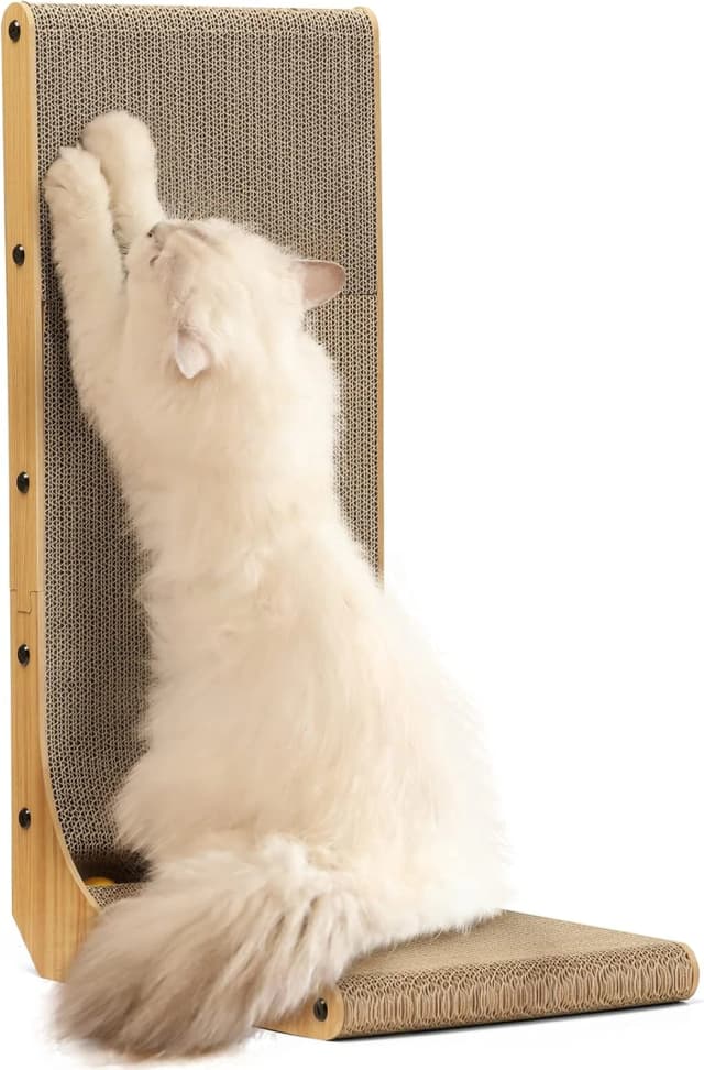 Cat Scratcher — 26.8 Inch L Shaped Cat Scratch Pad for Indoor Cats