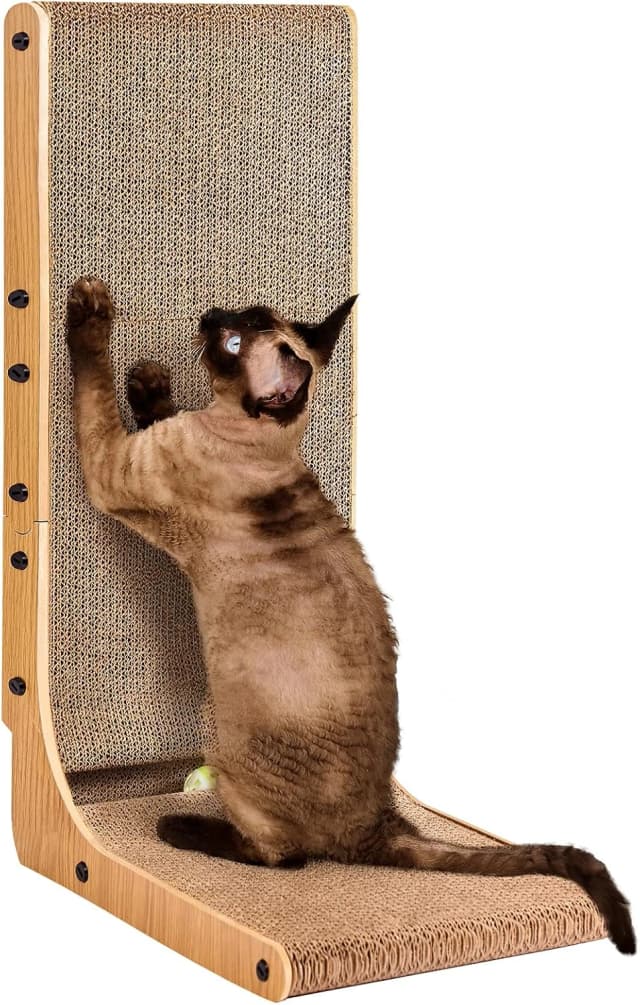 Cardboard Cat Scratcher for Indoor Cats — 26.8 Inch