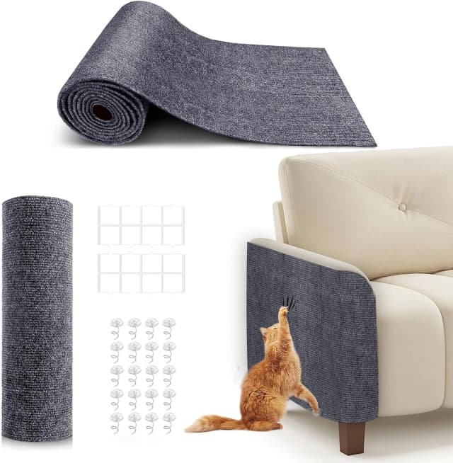 78.7"x15.8" Self-Adhesive Cat Scratch Mat — Cat Scratch Furniture Protector