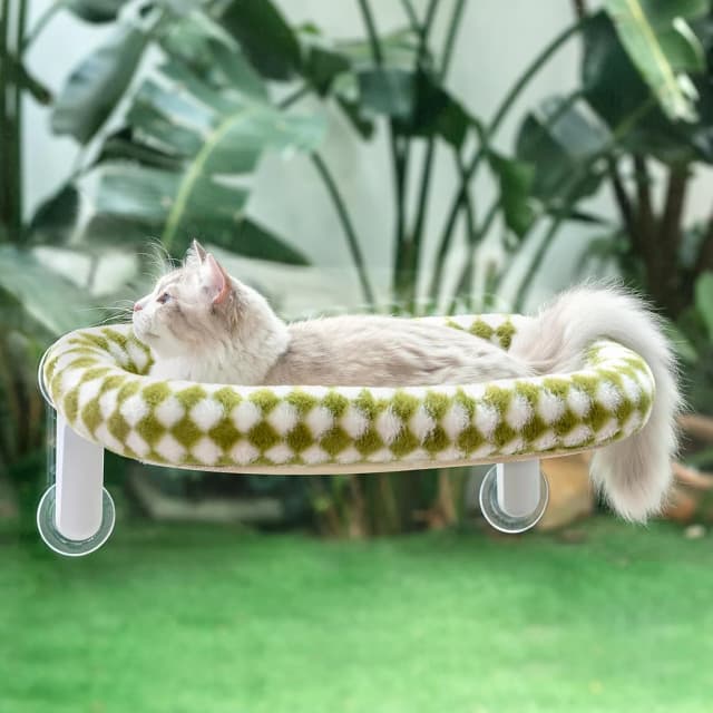 Foldable Cat Window Perch — Large Suction Cup Kitty Hammock