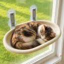 Cat Window Perch for Narrow Windows — Beige