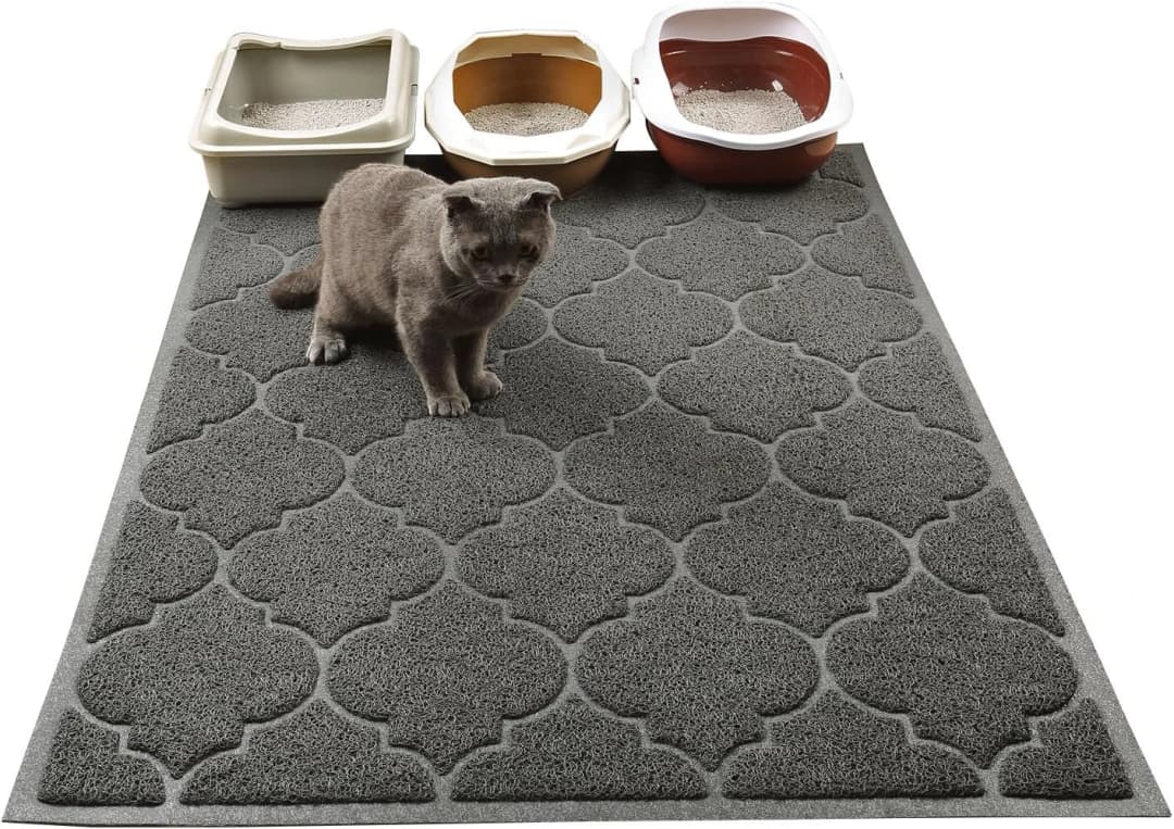 LittleTiger Cat Litter Mat — XL Super Size — Grey