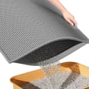 Cat Litter Mat Honeycomb Double Layer Design — 24’’ x 15’’ — Gray / 24x15 Inch