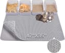 Cat Litter Mat 47" x 35" XL — Washable Urine-Proof Non-Slip Gray — Grey / 47x35 inch(1 pack)
