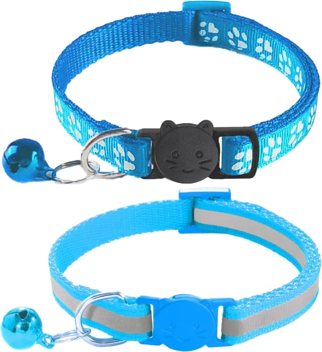 2 Pack Breakaway Cat Collars with Bells