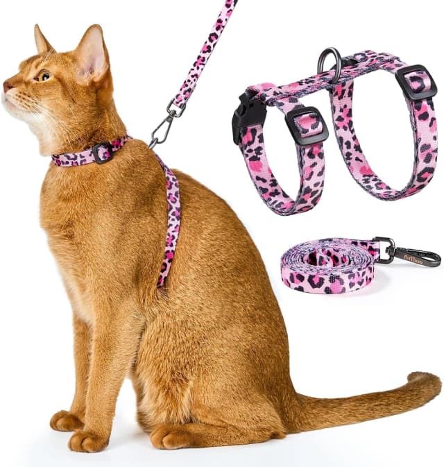 Adjustable Cat Harness and Leash Set — Escape Proof
