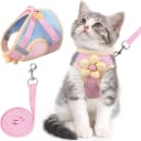 Cat Harness and Leash Set — Escape Proof Soft Vest Walk Pink XS — Sakura pink / Extra Small