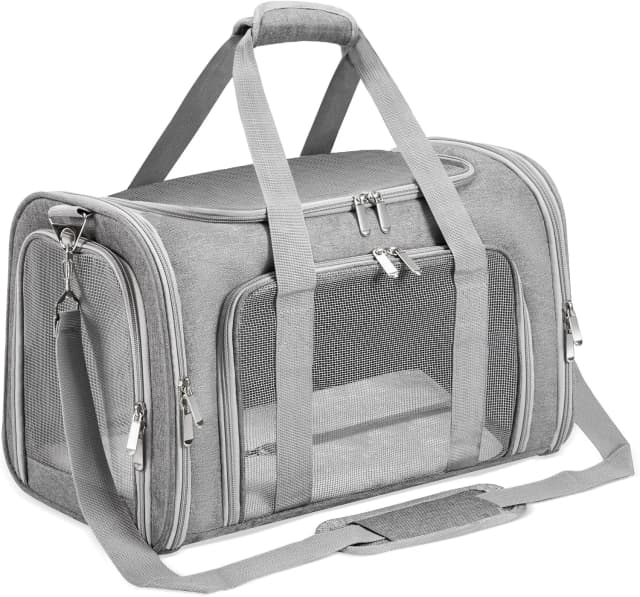 Soft-Sided Cat/Dog/Pet Carrier — Collapsible Pets Travel Carriers