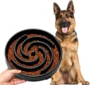 Slow Feeder Dogs Bowl for Large Medium Dogs — Large / A-Black