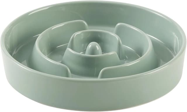 Ceramic Slow Feeder Bowls for Dogs — 8.3 in Slow Feeder for Medium Breed