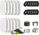 Cat Water Fountain Filter — 24 Pack Cat Fountain Filters — 12 Filters & 12 Sponges