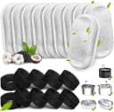 Cat Water Fountain Filters, 20Pack Cat Fountain Replacement Filters for Stainless Steel 108oz/3.2L& 67oz/2L — 10 Filters & 10 Sponges