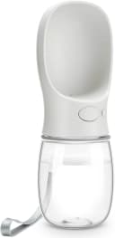 Dog Water Bottle — Leak Proof Portable Pet Water Bottles for Dogs — Milk White 12oz