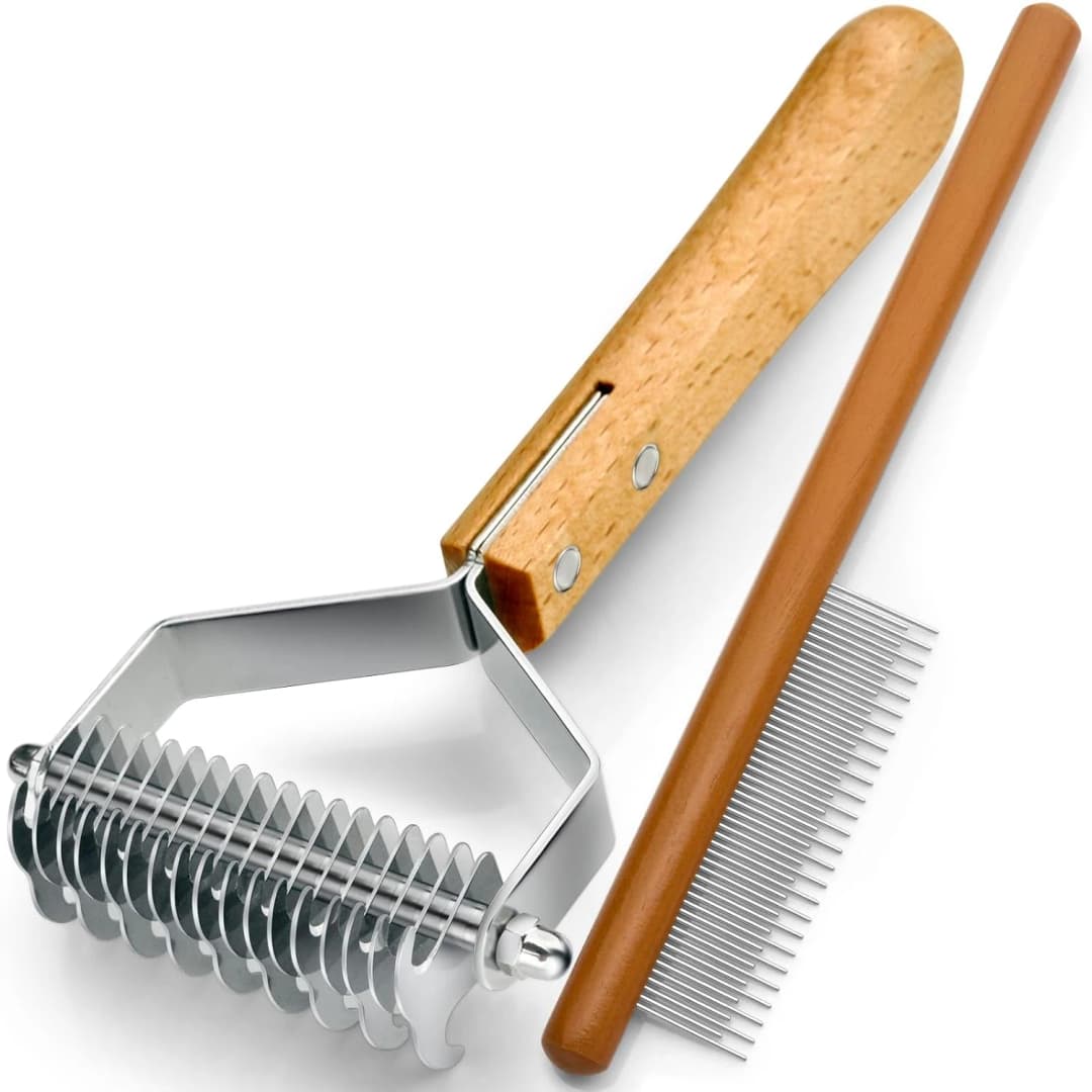 Dematting Comb for Dogs and Cats — Mat Remover and Deshedding Grooming Tool — Original option