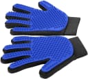 Pet Hair Removal Glove with 255 Silicone Tips for Dogs and Cats — Blue