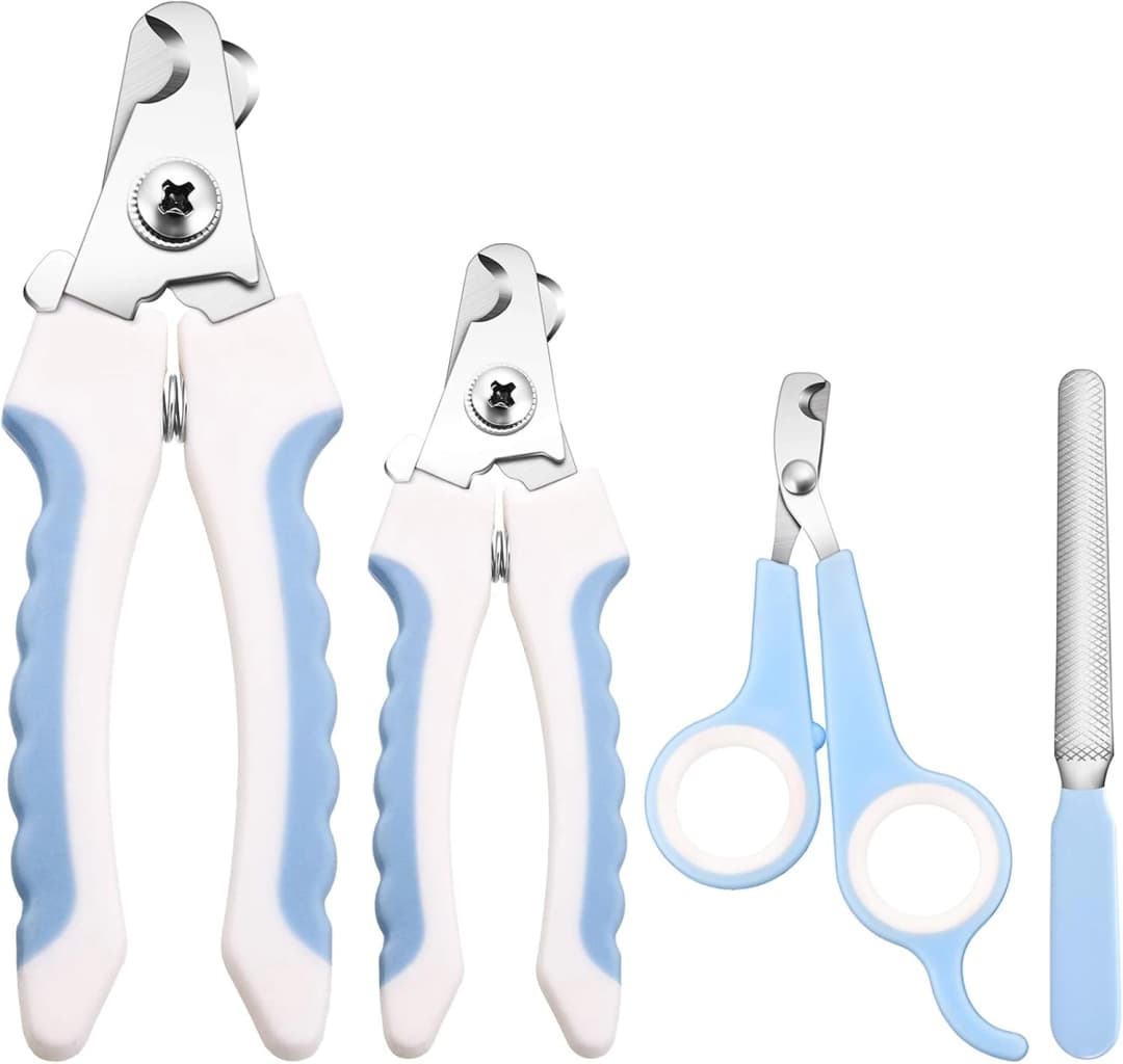 4 Pieces Dog Nail Clippers Kit Dog and Cat Pets Nail Clipper and Trimmer — Original option