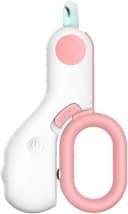 Small Animals Nail Clippers with LED Lights to Avoid Excessive Cutting and Sharp Blades - Professional Claw — Pink