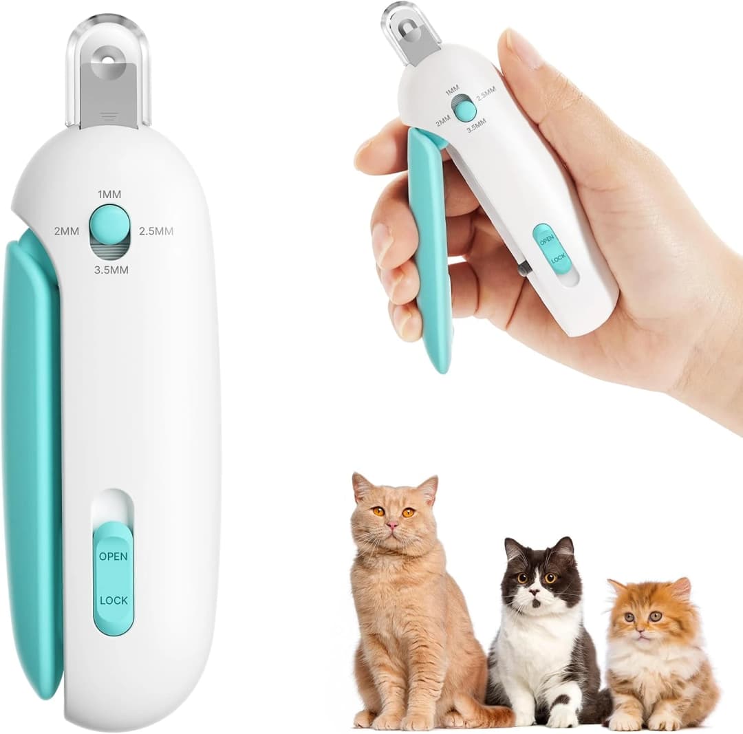 Cat Nail Clipper — Adjustable Trimming Hole with Hidden Nail File — Original option