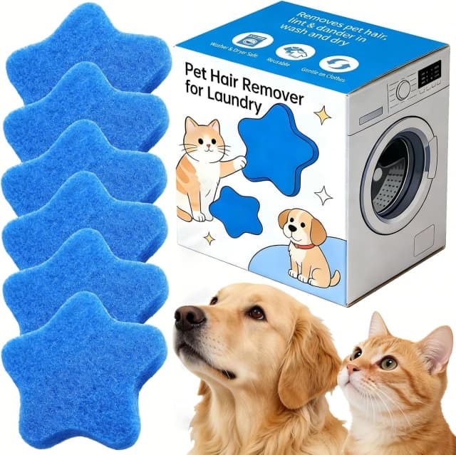 6 PCS Pet Hair Remover for Laundry – Effectively Removes Fur