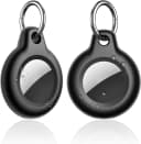 Waterproof Airtag Holder,2 Pack Air tag Keychain — Black / 2 Pack