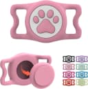 Waterproof Airtag Dog Collar Holder for Apple Air Tag — Pink