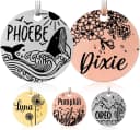 Stainless Steel Pet ID Tag — Personalized Dog Name Tags — Round-designs