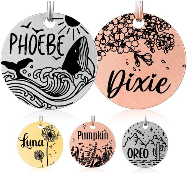Stainless Steel Pet ID Tag — Personalized Dog Name Tags