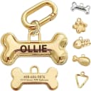 Dogs Tag Stylish Personalized Double Sided Deep Engraved Cat and Dog Tags Engraved for Pets Bone Balloon Shape — Small Dogs/Cats / Bone Balloon
