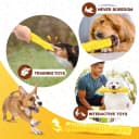 Dog Squeaky Toys Interactive Dog Toys for Aggressive Chewers Tough Rubber Chew Toys for Medium/Large Breed