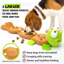 Dog Puzzle Enrichment Toy — Squeaky Crinkle Plush Turtle Puppy Toy