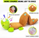Dog Puzzle Enrichment Toy — Squeaky Crinkle Plush Turtle Puppy Toy