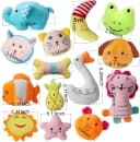 27 Pack Puppy Squeaky Toy Cute Bulk Plush for Small Dogs
