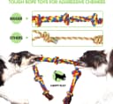 Large Tough Chew Toys for Aggressive Chewers — 9 Pack Dog Rope Toys