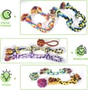Large Tough Chew Toys for Aggressive Chewers — 9 Pack Dog Rope Toys