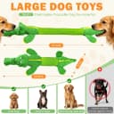 Dog Squeaky Toys Stretchable Crocodile for Interactive Tug of War