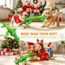 Dog Squeaky Toys Stretchable Crocodile for Interactive Tug of War