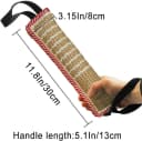 Dog Tug Toy Dog Training Bite Pillow Jute Bite Toy - Best for Tug of War — Puppy Training Interactive Play