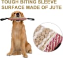 Dog Tug Toy Dog Training Bite Pillow Jute Bite Toy - Best for Tug of War — Puppy Training Interactive Play